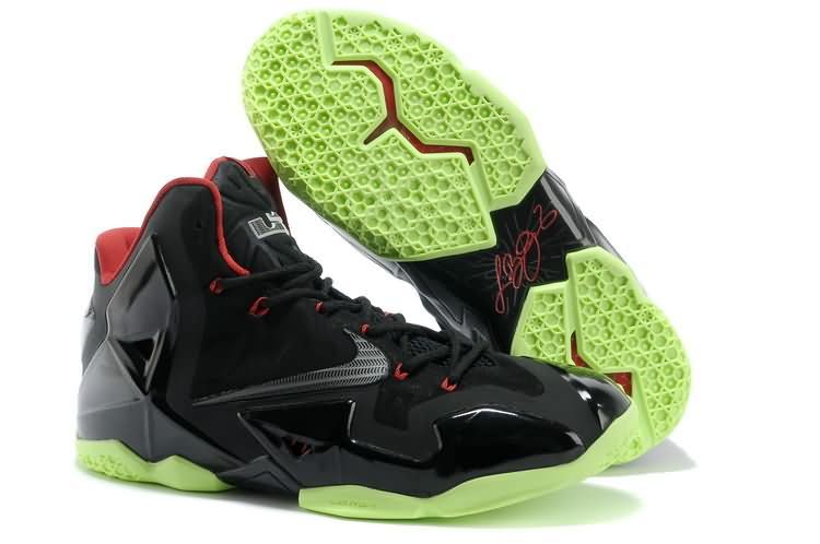 Fashion Nike LeBron 11 Black Green
